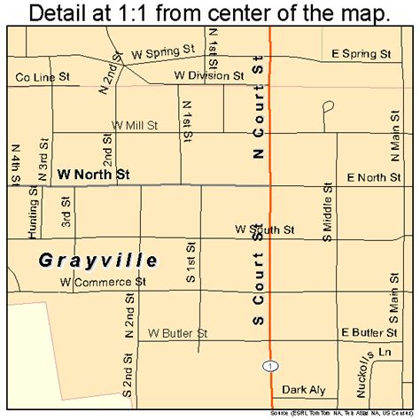 Grayville Illinois Street Map 1731165