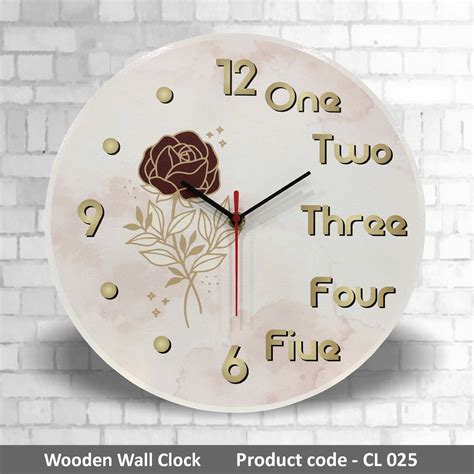 CL025 Wooden Wall Clock – iTrophy