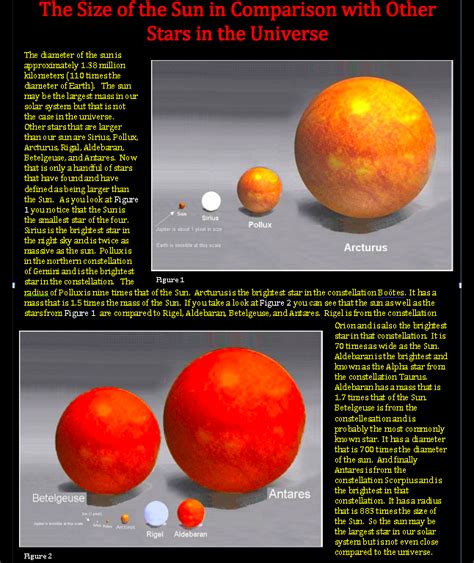 The Size of the Sun in Comparison with Other Stars in the Universe | NASA Jet Propulsion ...