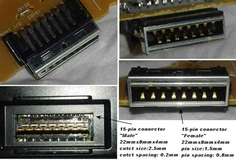 identification - What is the type and name of this 15-pin connector pair? - Electrical ...