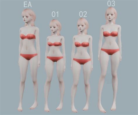 Three body presets | Sims 4 anime, Sims 4 characters, Sims 4 body mods