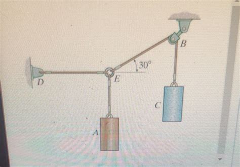 Solved If the mass of cylinder C is 42 kg, determine the | Chegg.com