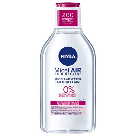 NIVEA MICELLAR WATER DRY/SEN 400ML