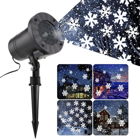 Aliexpress.com : Buy Christmas Snowflakes LED Laser Light Mini Snowfall ...