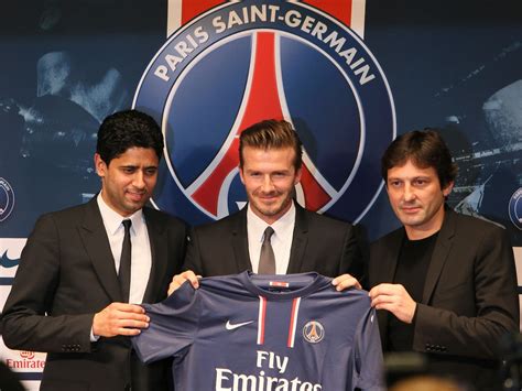 David Beckham meets up with PSG squad for first time | The Independent ...