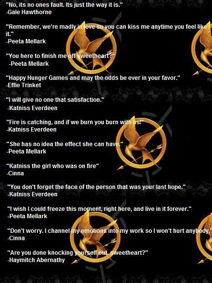 42 best Hunger Games Book Quotes images on Pinterest | The hunger games, Hunger games catching ...