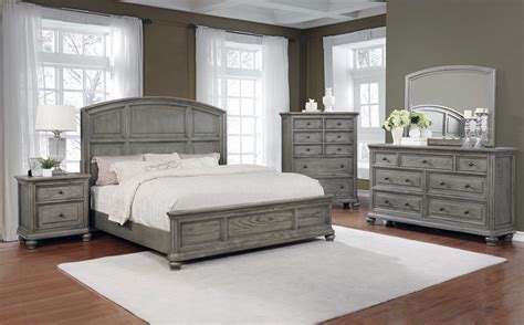 Best Master Furniture 5 Pcs Eastern King Bedroom Set in Grey Rustic Wood - Walmart.com Grey ...