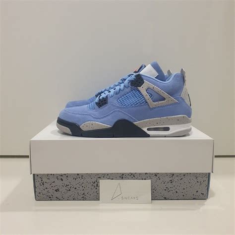 Air Jordan 4 University Blue, Men's Fashion, Footwear, Sneakers on ...