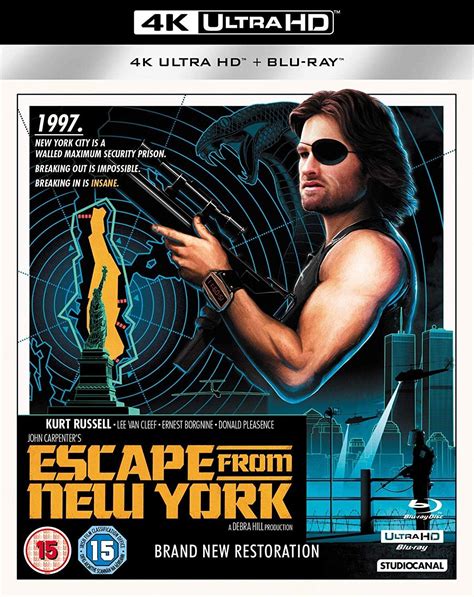 Escape From New York (4K Ultra HD + Blu-ray) [2019] [Region B] [Blu-ray ...