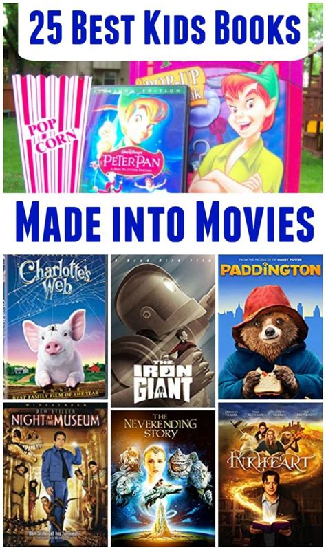 25 Best Children's Books Made into Movies | Fun family activities, Summer activities for kids ...