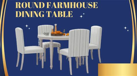 Round Farmhouse Dining Table Set: Gather in Style