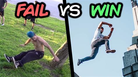 Best Wins vs Fails Compilation (Parkour, Trampoline) - YouTube