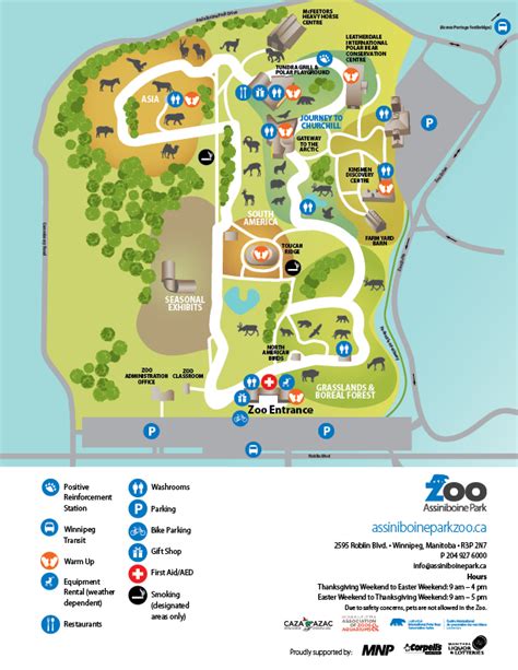 assiniboine-park-zoo-map | Une famille a Winnipeg