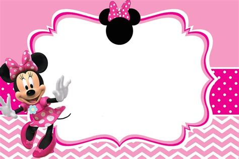 Download FREE Printable Minnie Mouse Pinky Birthday Invitation Template ...