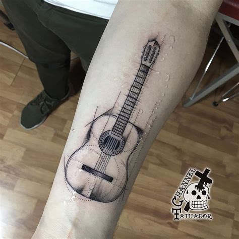 Acoustic Guitar Tattoo