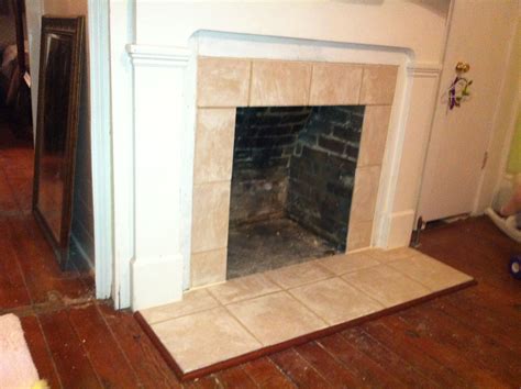 Tile and Trim over 130 yr old fireplace | Old fireplace, Fireplace, Home