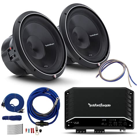 Rockford Fosgate Dual 12" P3D4-12 with R2-1200x1 1200 Watt Subwoofer ...