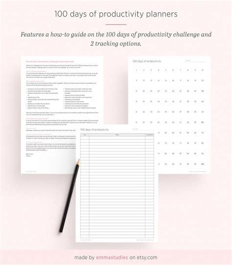 Productivity Planner Printable Pack Pomodoro Challenges | Etsy | Planificador imprimible, Rule ...