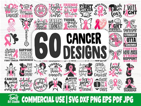 Breast Cancer SVG Bundle Awareness Ribbon Svg Cancer - Etsy