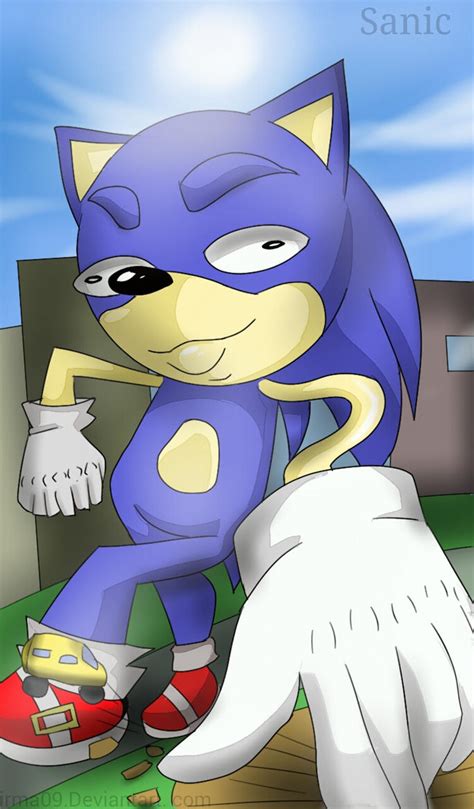 Sanic by Irma09 on DeviantArt