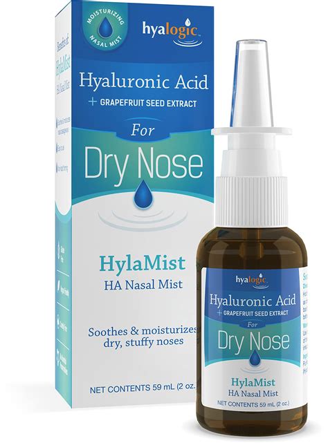 Buy HyalogicHylaMist Nasal Spray | Hyaluronic Nasal Mist Spray Bottle | Nasal Moisturizer for ...