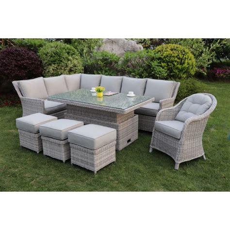 Portofino Corner Dining Set With Round Backed Chair - Rathwood Corner Dining Set, Corner Sofa ...