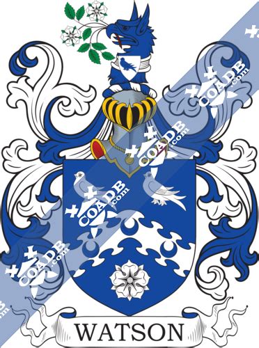 Watson Family Crest, Coat of Arms and Name History