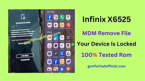 Infinix X6525 MDM Remove File – 100% Tested ROM