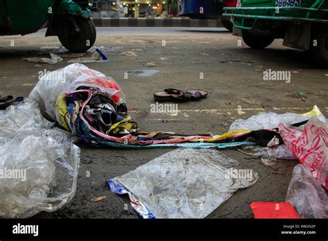 Plastic pollution on road, Dhaka, Bangladesh Stock Photo - Alamy