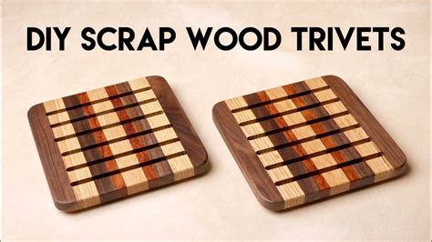 DIY Scrap Wood Trivets | Traditional Woodworking vs. CNC How-To - YouTube