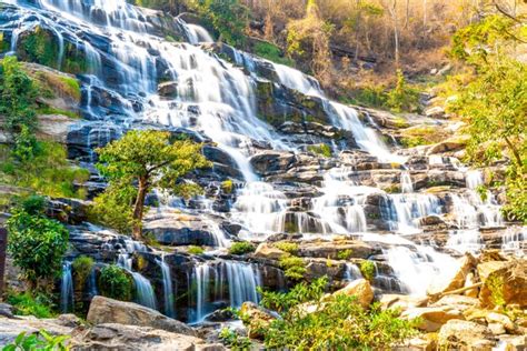 Premium Photo | Mae ya waterfall in chiang mai, thailand