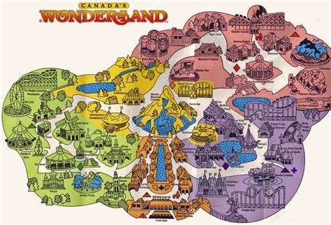 From The Archives: Canada's Wonderland 1981 Map - Theme Park Canuck