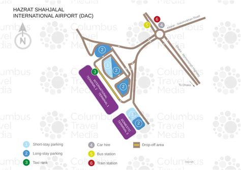 Dhaka Airport Map