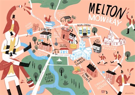 Melton Map — Pickle Illustration