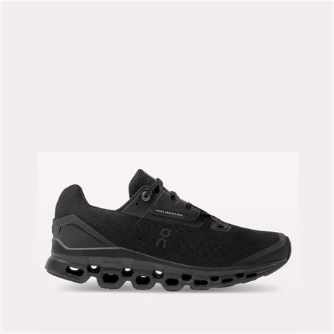 ON CLOUDSTRATUS WOMEN BLACK RUNNING SHOES