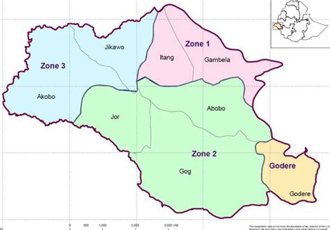 Gambella Region Ethiopia Map