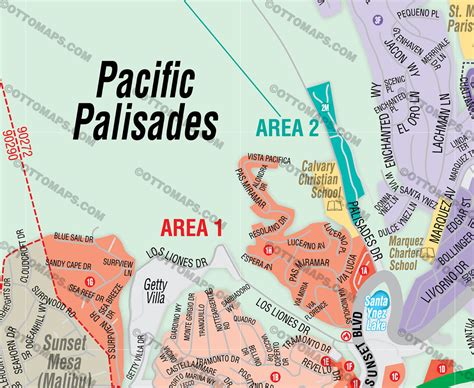 Pacific Palisades Map, Los Angeles, CA – Otto Maps