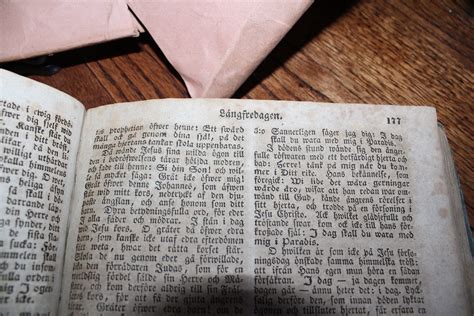 Antique Circa 1700s Bible Religious Text Scandinavian Language