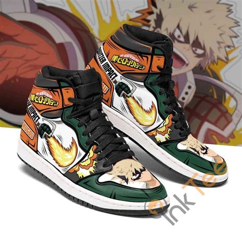 Katsuki Bakugou Skill My Hero Academia Sneakers Anime Air Jordan Shoes - Inktee Store | Outfit ...