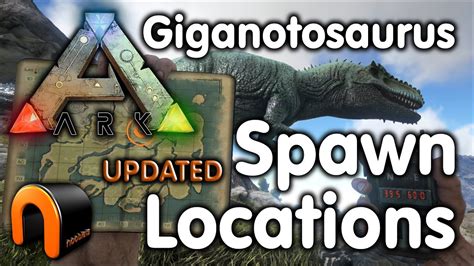 ARK - Giganotosaurus Spawn Points UPDATED - YouTube