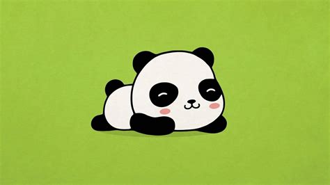 Download Aesthetic Panda Lying Down Wallpaper | Wallpapers.com