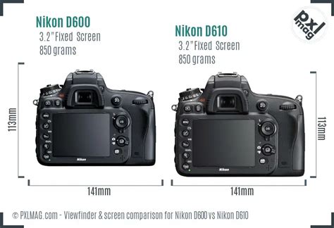 Nikon D600 vs Nikon D610 Detailed Comparison - PXLMAG.com