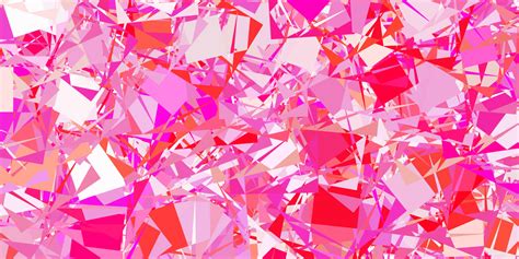 Light Pink vector pattern with polygonal shapes. 6764091 Vector Art at ...