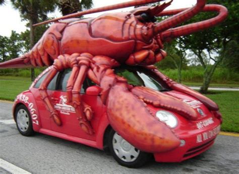 giant lobster-remember this tooling around Orlando? | Weird cars, Strange cars, Funny looking cars