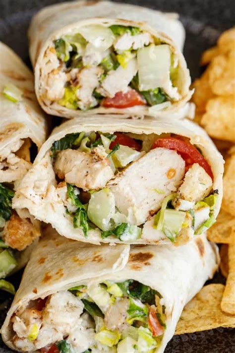 Chicken Caesar Wrap Recipe - Valentina's Corner