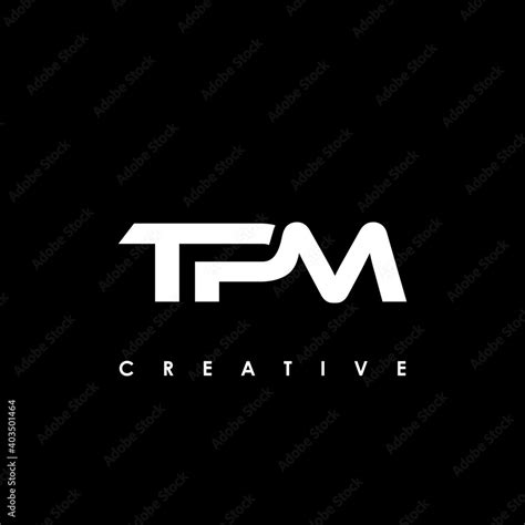 TPM Letter Initial Logo Design Template Vector Illustration Stock ...