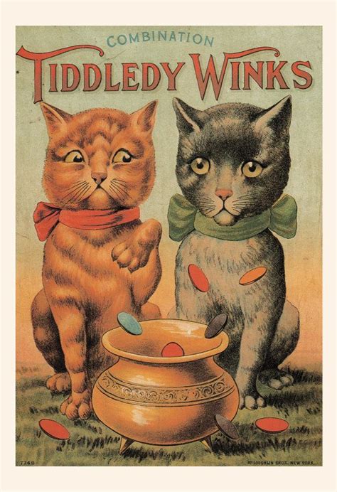 ANTIQUE CAT POSTER Tiddledy Winks Cat Print Cat Lover | Etsy | Cat posters, Vintage cat, Vintage ...