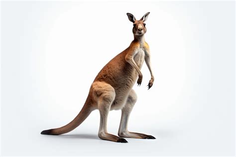 Premium AI Image | A kangaroo with a white background