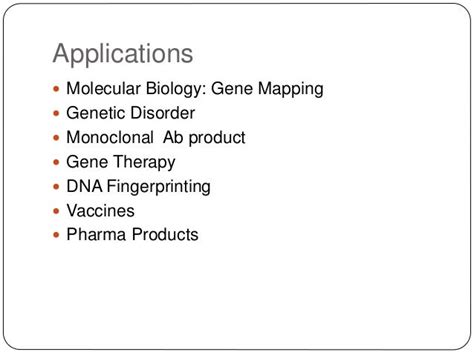 Applications of genetic engineering in medicine