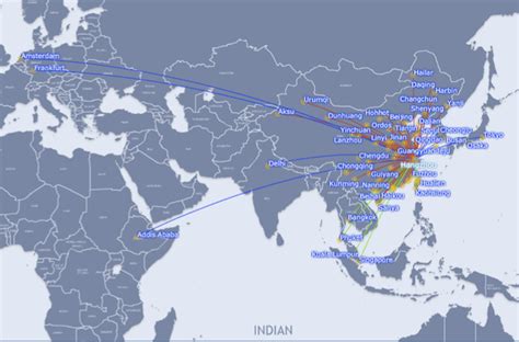 China Southern Airlines Route Map